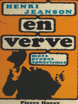 cover image of Henri Jeanson en verve